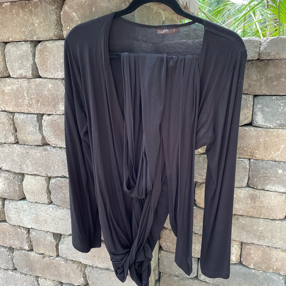 Lilac black Maternity/nursing top.